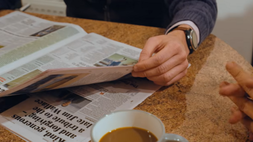 reading the paper