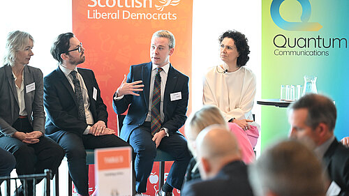 DG talking on panel