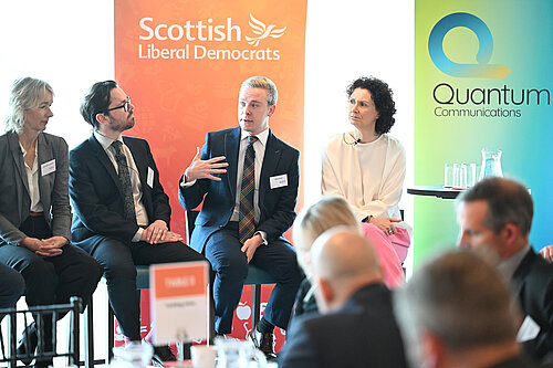 DG talking on panel
