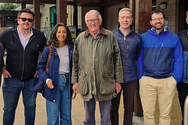 Jamie Stone and David Green campaigning together