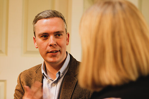 David Green speaking