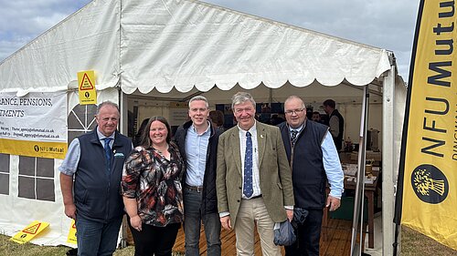 David Green and Alistair Carmichael with the NFU