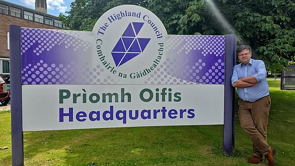 Highland council sign