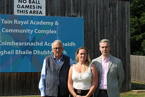 Jamie, David and Connie outside TRACC