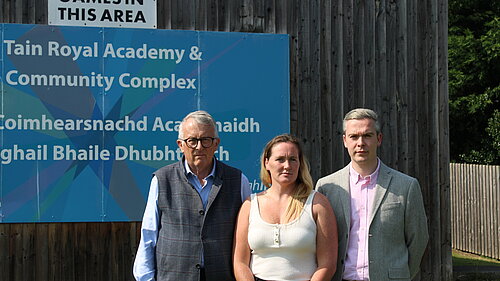 Jamie, David and Connie outside TRACC